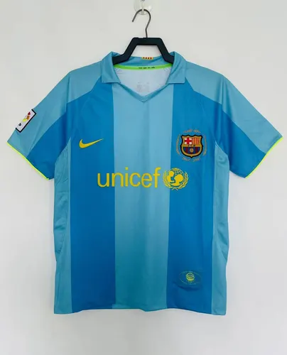 2007/2008 Camisa de Futebol Visitante Retrô Barcelona  — view 1