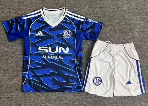 2025/2026 Camiseta de Fútbol Local Schalke 04 Talla Infantil