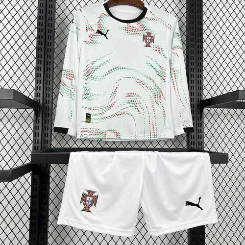 2025/2026 Langarm Portugal Auswärts Fußballtrikot  Kindergröße — view 5