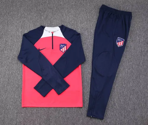 2023/2024 Atletico Madrid Half-Pull Training Suit Red   Set — view 7