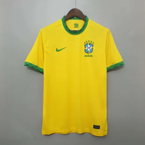 Camisa de Futebol Retro 2020 Brasil Home AAA qualidade fã — view 3