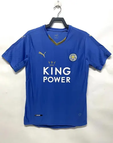 Camisa de Futebol Retro Leicester City Casa 2015-2016  — view 1