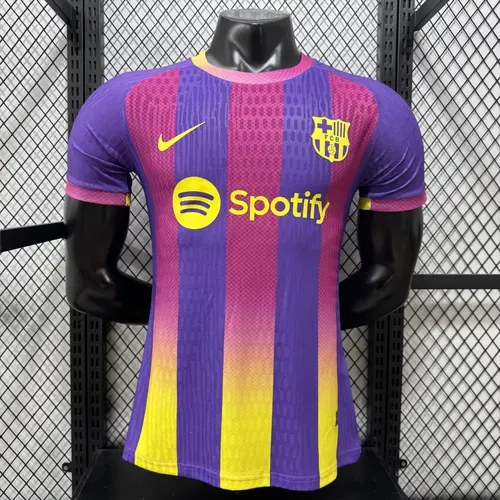 Versão Jogador 2026/2027 Barcelona Special Edition Vermelho Roxo Camisa de Futebol  