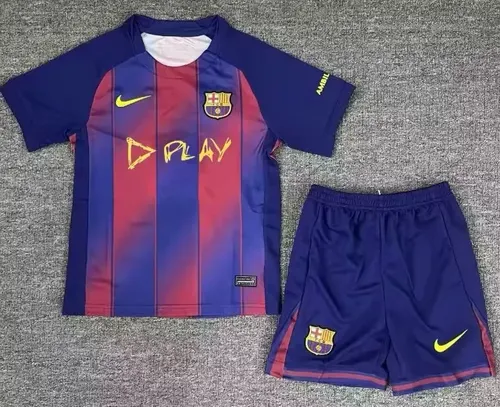 2025/2026 Camiseta de Fútbol Edición Especial Derby Local Barcelona  Talla Infantil