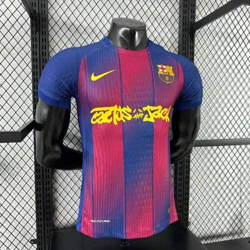 Camisa de Futebol Home Collab Barcelona x Travis Scott Versão Jogador 2025/2026  — view 6