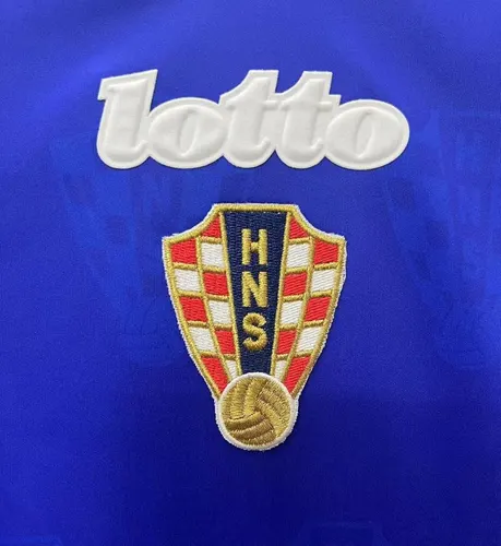 Camisa de Futebol Visitante Seleção Croácia Retrô 1998  — view 6