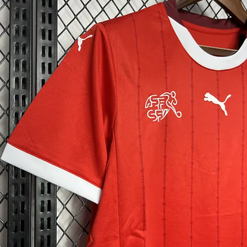 2024-2025 Schweiz Heim-Fußballtrikot  — view 4