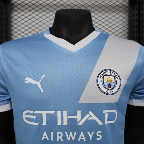 Camisa de Futebol Versão Jogador Manchester City Casa 2024/2025  — view 3