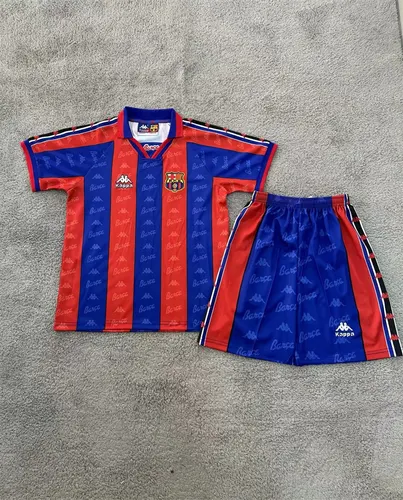 قميص برشلونة المنزلي الرجعي 1996/1997 بجودة تايلاندية مقاس أطفال — view 1