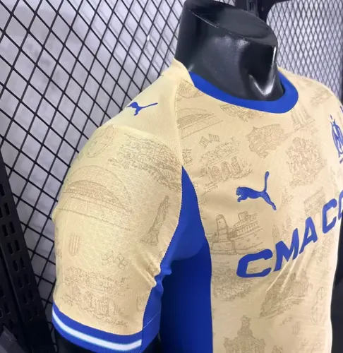 Camisa de Futebol Olympique de Marseille Fourth Away Versão Jogador 2025/2026  — view 4