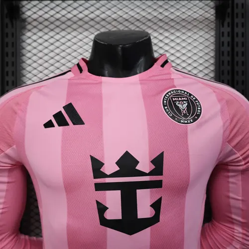 2025/2026 Manches Longues Version Joueur Maillot Domicile Inter Miami lande — view 3