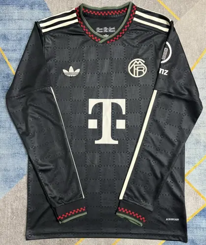 2025/2026 Langarm Bayern Munich Third Away Fußballtrikot 