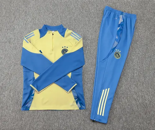 2024/2025 Ajax Half-Pull Training Suit Yellow Football Shirt  Set — view 7