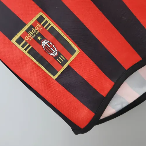 Maillot de football domicile rétro 1999/2000 AC Milan landaise — view 9