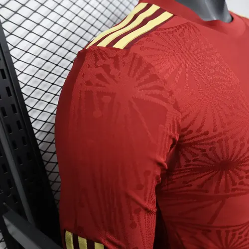 2025/2026 قميص منتخب المكسيك الوطني الإصدار الخاص أحمر كم طويل نسخة اللاعب جودة تايلاندية — view 5
