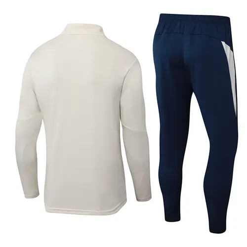 2025-2026 Portugal Half-Pull Training Suit Beige Football Shirt Set — view 2