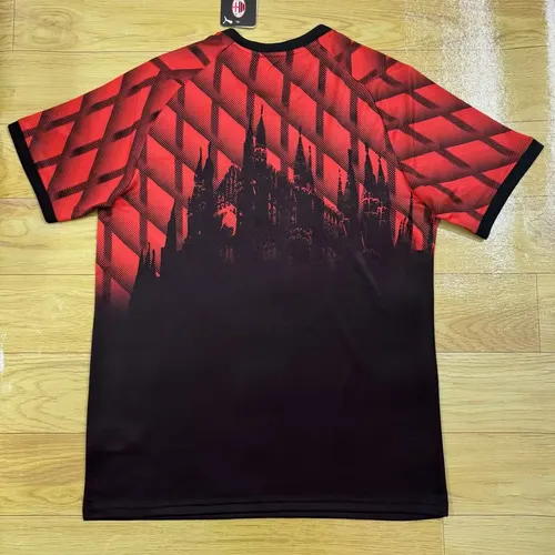 2025/2026 AC Milan Édition Spéciale Noir et Rouge Maillot de football  — view 2