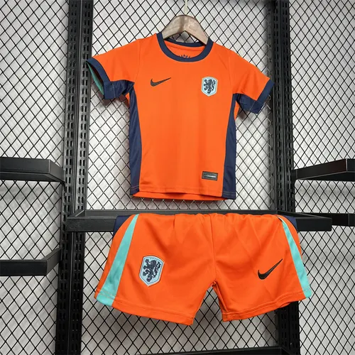 2024-2025 Niederlande Heim Fußballtrikot AAA fan-gradät Kindergröße — view 3