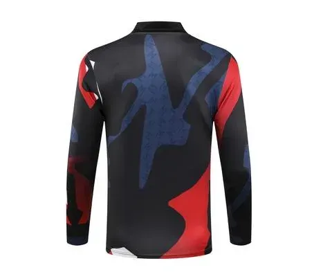 Chándal de Entrenamiento de Media Cremallera 2024/2025 del Manchester United Estampado Rojo, Azul y Negro  — view 4