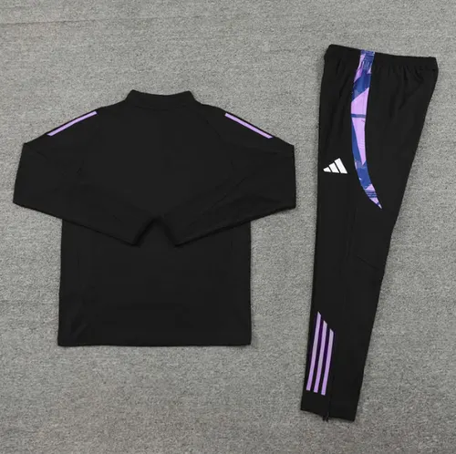 2026 Germany Halb-Reißverschluss Trainingsanzug Schwarzes Trikot Set — view 2