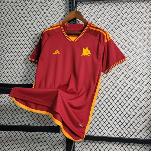 2023/2024 Roma Home Soccer Jersey  — view 3