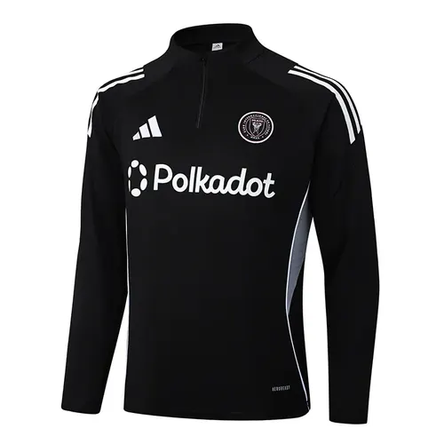 2025/2026 Inter Miami Half-Pull Training Suit Black Football Shirt  Set — view 3