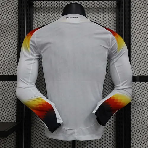 2024-2025 Spielerversion Langarm Deutschland Heim-Fußballtrikot   — view 2