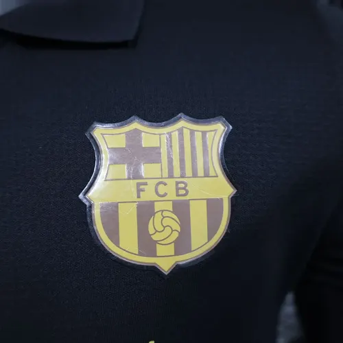 2024/2025 Spielerversion Barcelona 304 Jubiläumsedition Schwarzes Trikot  — view 5