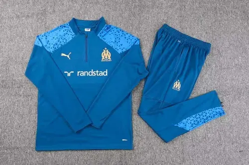 2023/2024 Olympique de Marseille Chándal de Entrenamiento Media Cremallera Azul — view 3