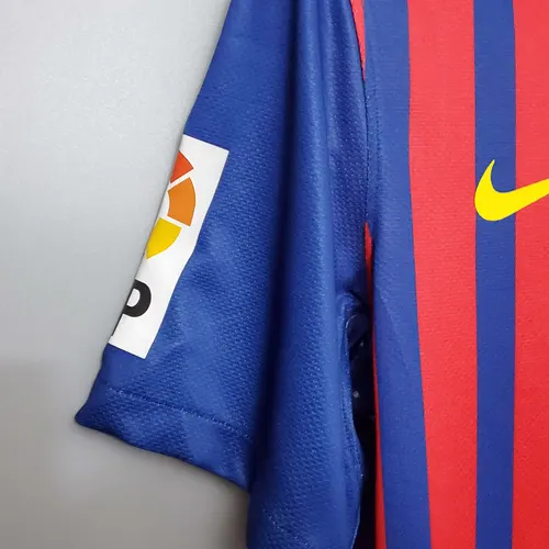 Camisa de Futebol Retro Barcelona Casa 2011/2012  — view 6