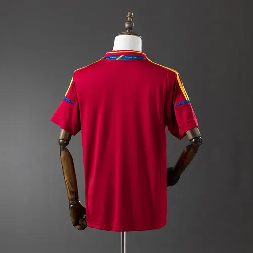 2012 Retro España Local Camiseta AAA calidad aficionado — view 2