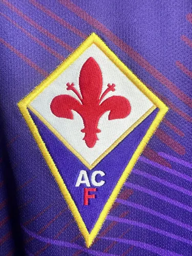 1992/1993 Retro Long Sleeve Fiorentina Home Soccer Jersey  — view 5