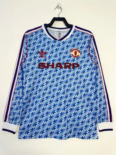 Camisa Retrô Manga Longa Manchester United Visitante 1990/1992  — view 1