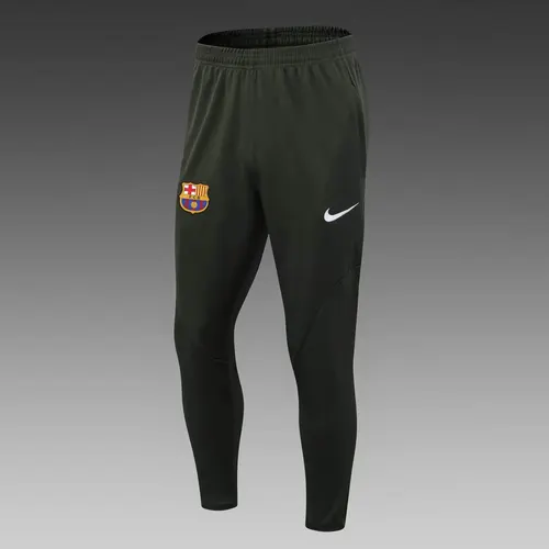 2023/2024 Barcelona Halb-Reißverschluss Trainingsanzug Armeegrün Trikot Set — view 5