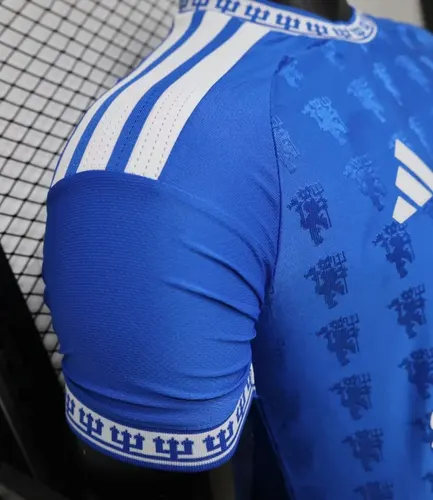 Versão Jogador 2026/2027 Manchester United Special Edition Azul Camisa de Futebol   — view 6