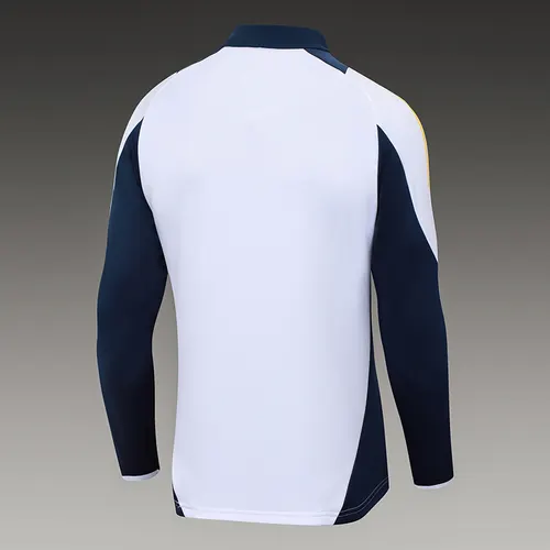 2024/2025 Real Demi-Traction Tenue d'Entraînement Blanc Maillot de Football  Ensemble — view 4