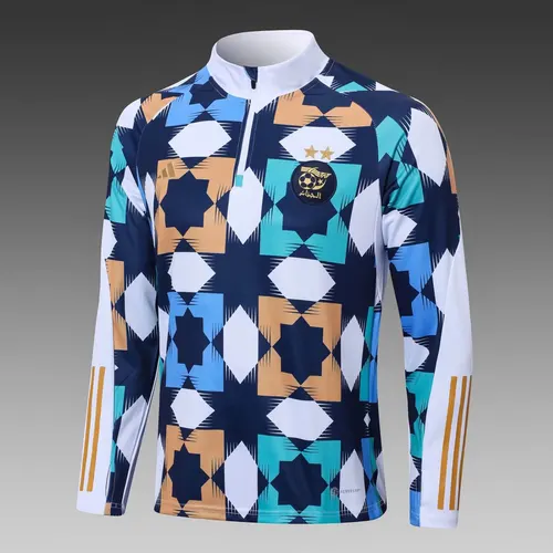 2022 Algeria National Team Half-Pull Training Suit Color Shirt Set — view 3