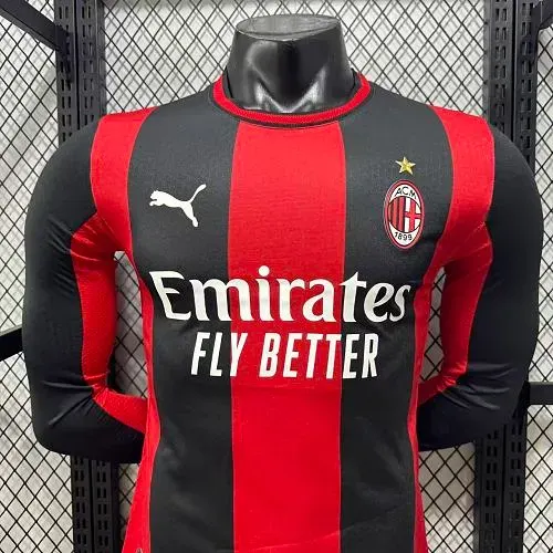 Maillot Domicile Football Manches Longues Version Joueur 2026/2027 AC Milan   — view 7