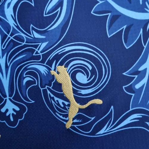 2022 Italien Gedenkedition Blau Fußballtrikot — view 4