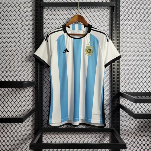 2022 FIFA WM Argentinien Nationalmannschaft Trikot Heim — view 1