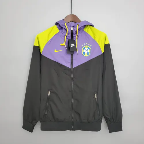 Chubasquero de la Selección Brasileña Púrpura-Negro — view 1