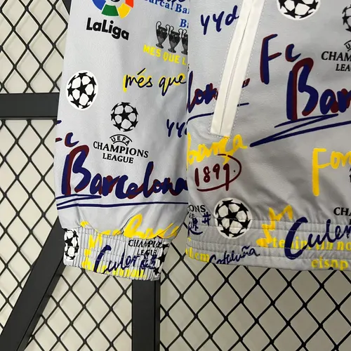 2025/2026 Barcelona Jaqueta Corta-Vento Reversível de Futebol  04 — view 7