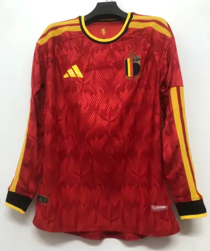 2026 Langarm Belgien Nationalmannschaft Heim Fußballtrikot 