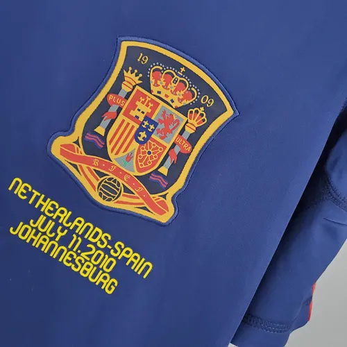 2010 Retro España Visitante Camiseta Fútbol — view 4