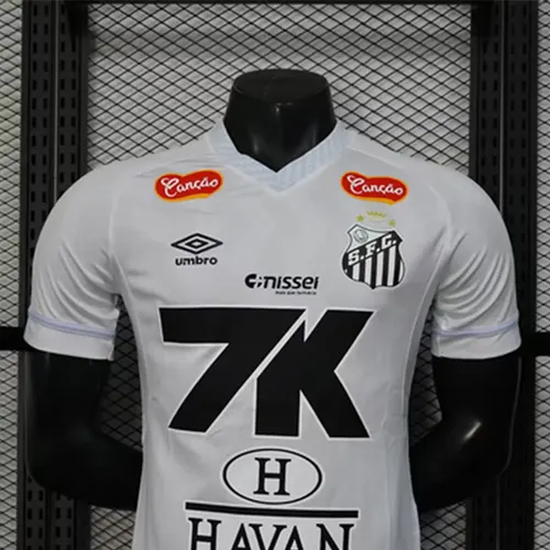 2025/2026 Spielerversion Santos Sonderausgabe Weiß Fußballtrikot AAA fan-gradät — view 3