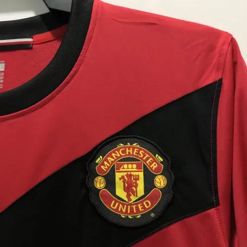 2009/2010 Retro Long Sleeve Manchester United Home Football Shirt  — view 4