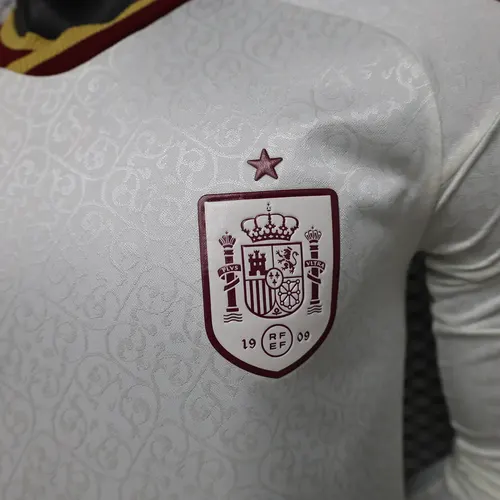 2026 Long Sleeves Player Version Spain National Team Away Football Jersey   — view 5