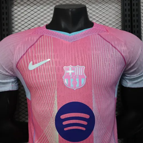 Camisa Edição Especial Rosa do Barcelona 2025/2026 Versão Jogador -   — view 3