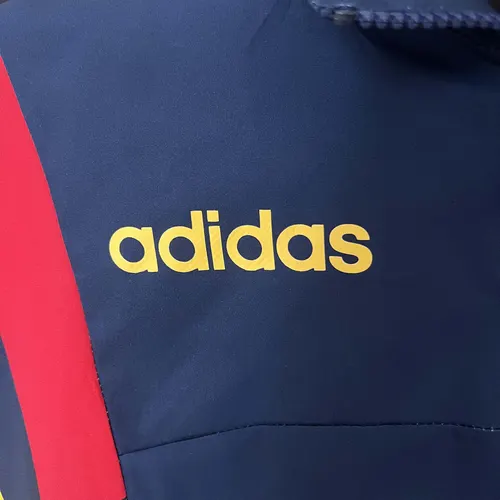 2024 Spain Windbreaker Navy blue Soccer Jersey  — view 5