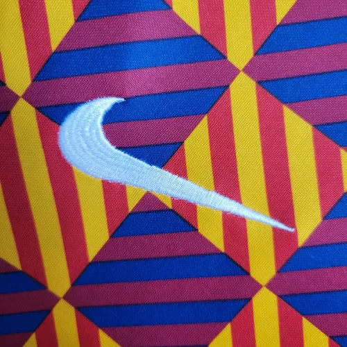 2023/2024 Barcelona Trainingsbekleidung Gestreiftes Karo-Trikot — view 5